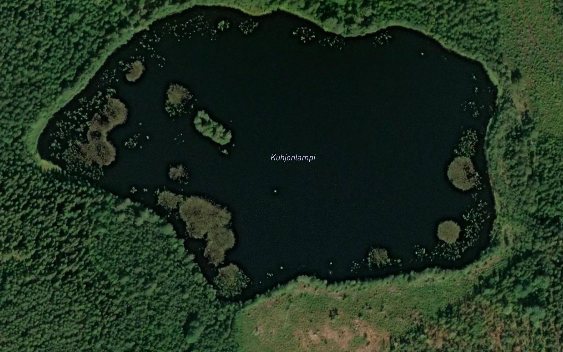 Satellite map of the Kuhjonlampi
