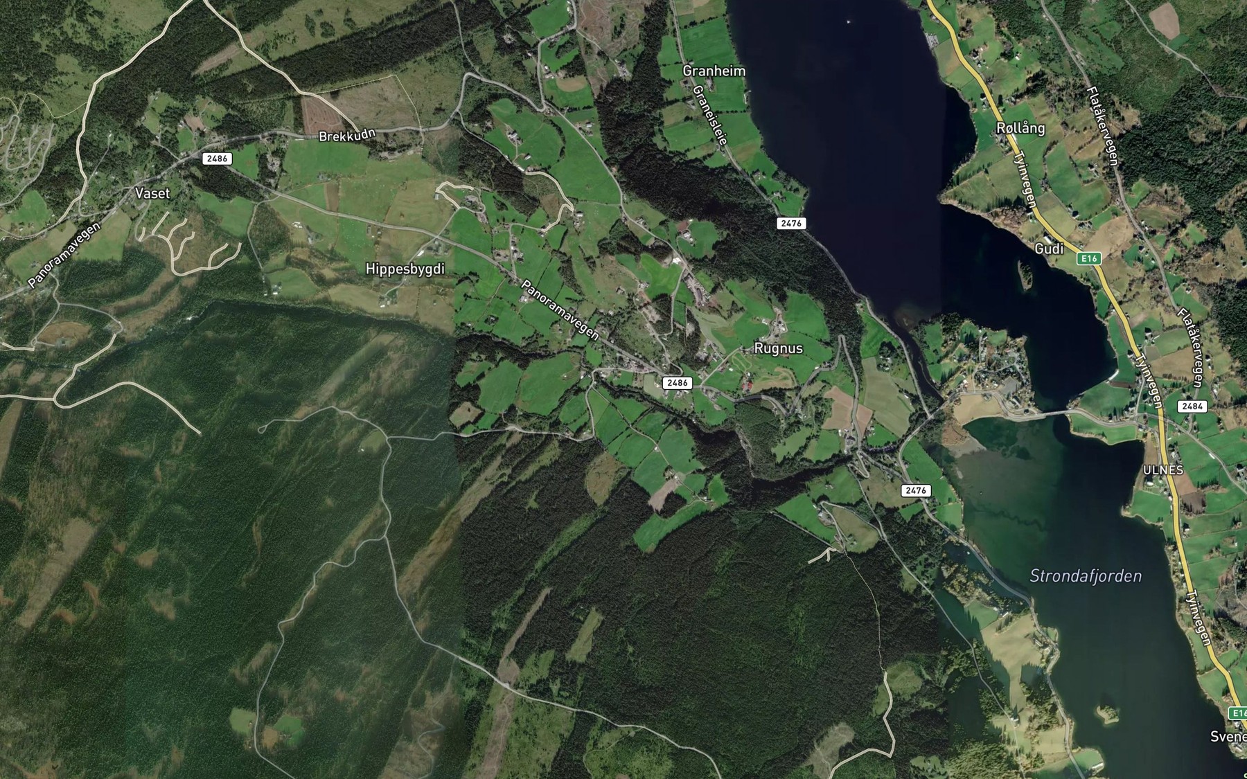 Satellite map of the Sundheimselvi
