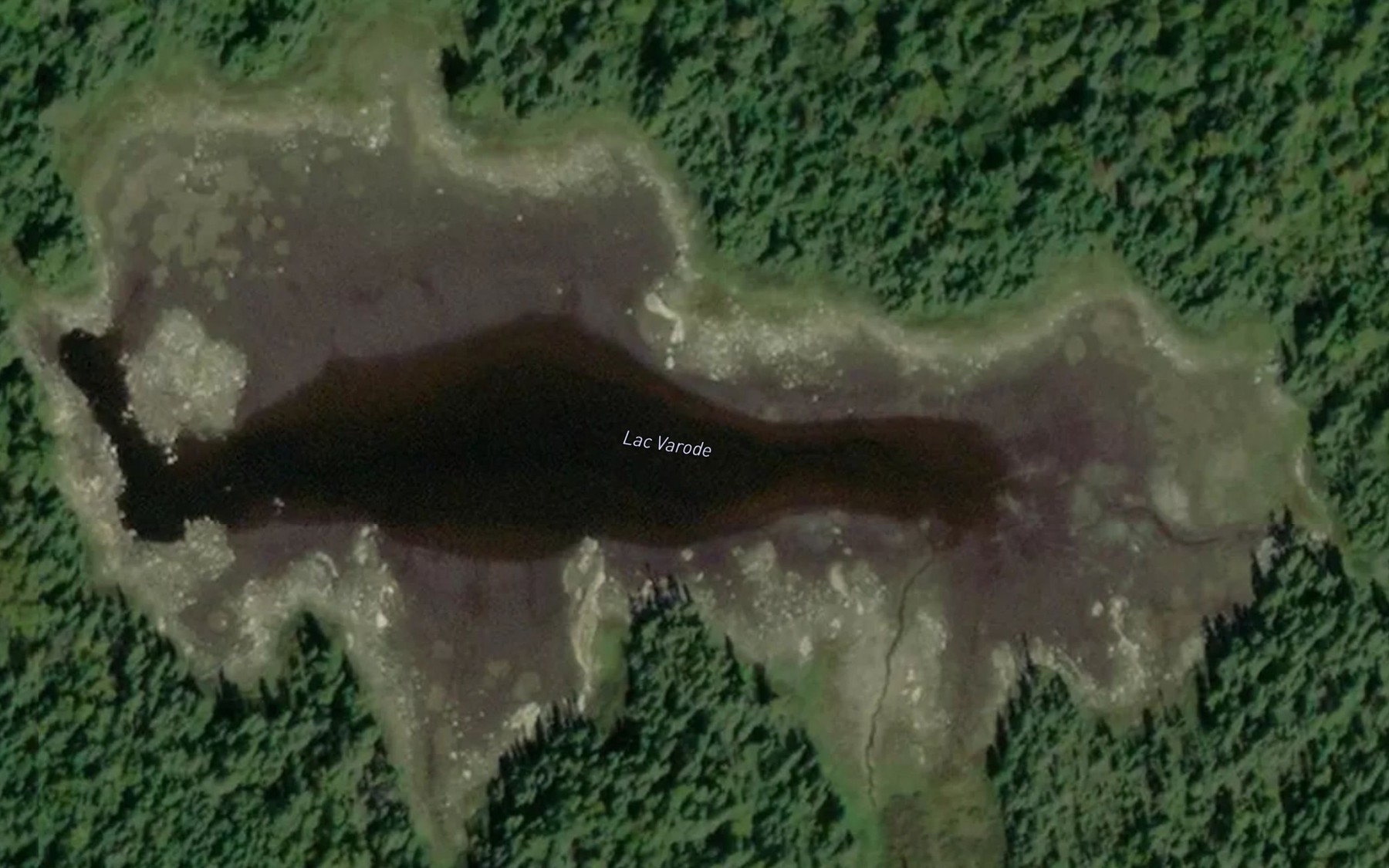 Satellite map of the Lac Varode