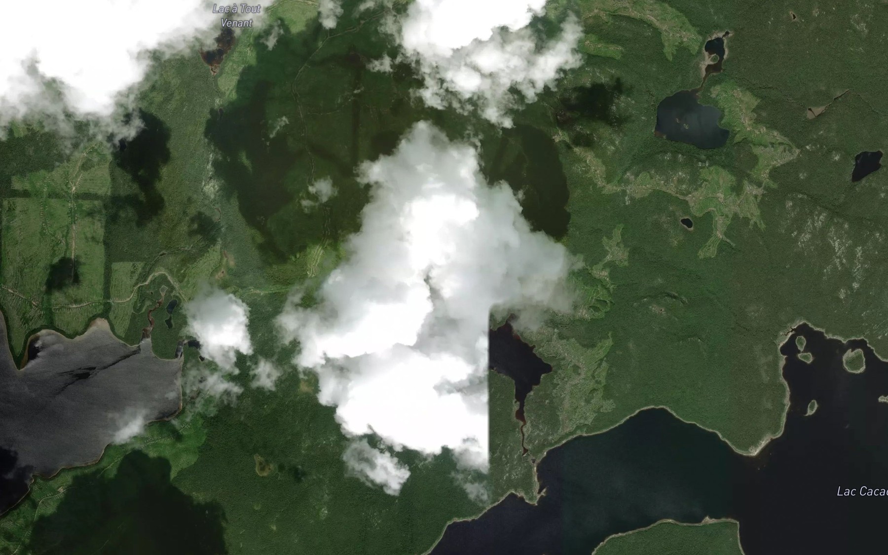 Satellite map of the Lac du Pic-Bois