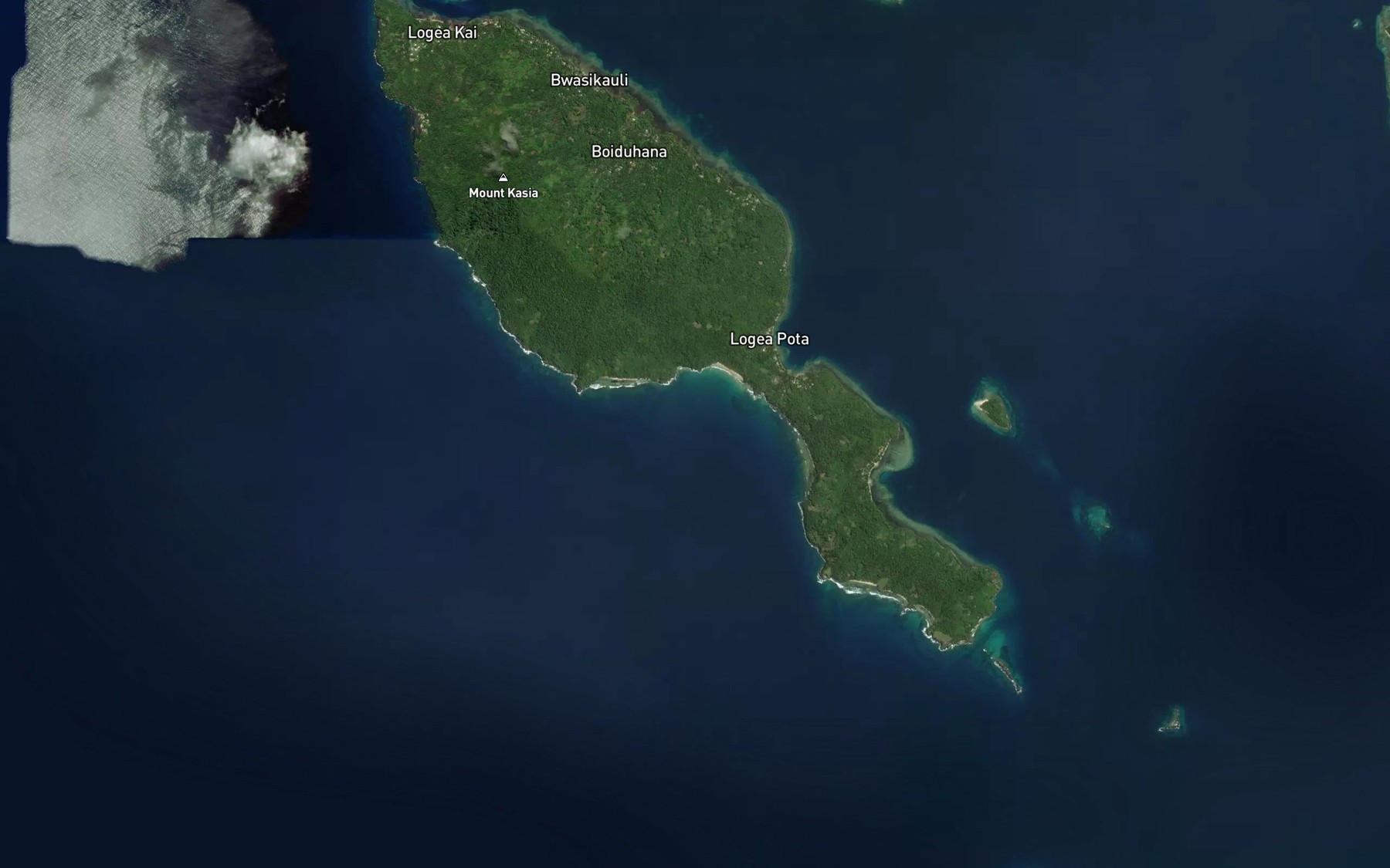 Satellite map of the Banaria Bay