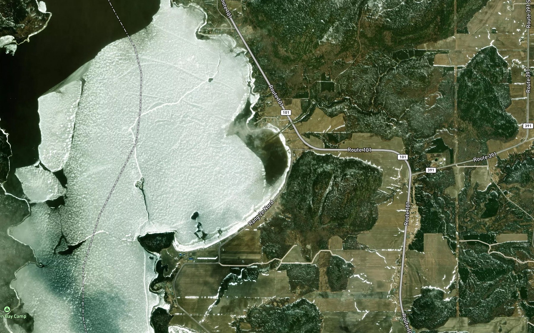Satellite map of the Cours d'eauLapierre