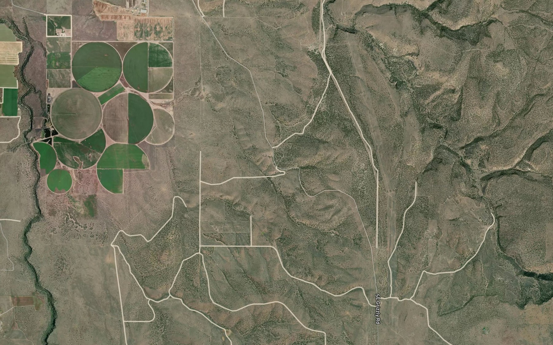 Satellite map of the North Combs Spring