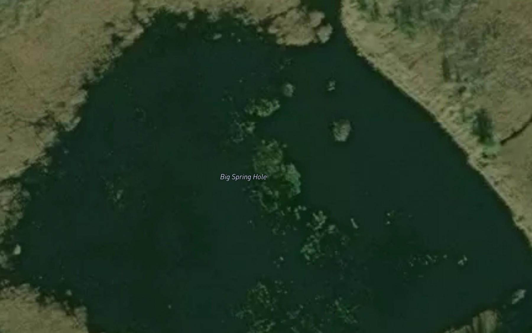 Satellite map of the Big Spring Hole