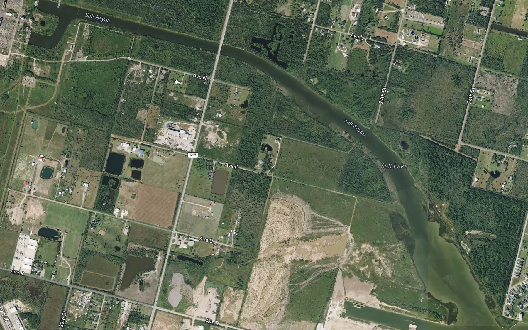 Satellite map of the Salt Lake