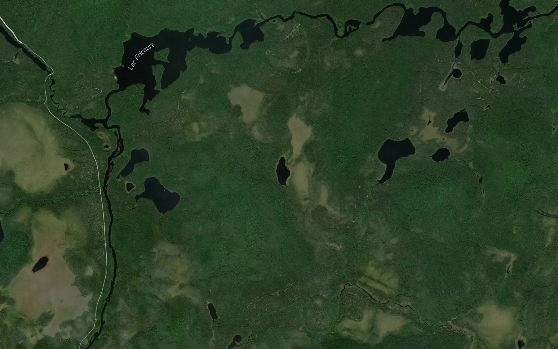 Satellite map of the Lac Kilkaldy