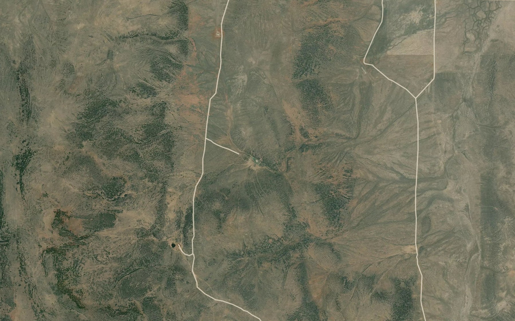 Satellite map of the Long Walk Reservoir