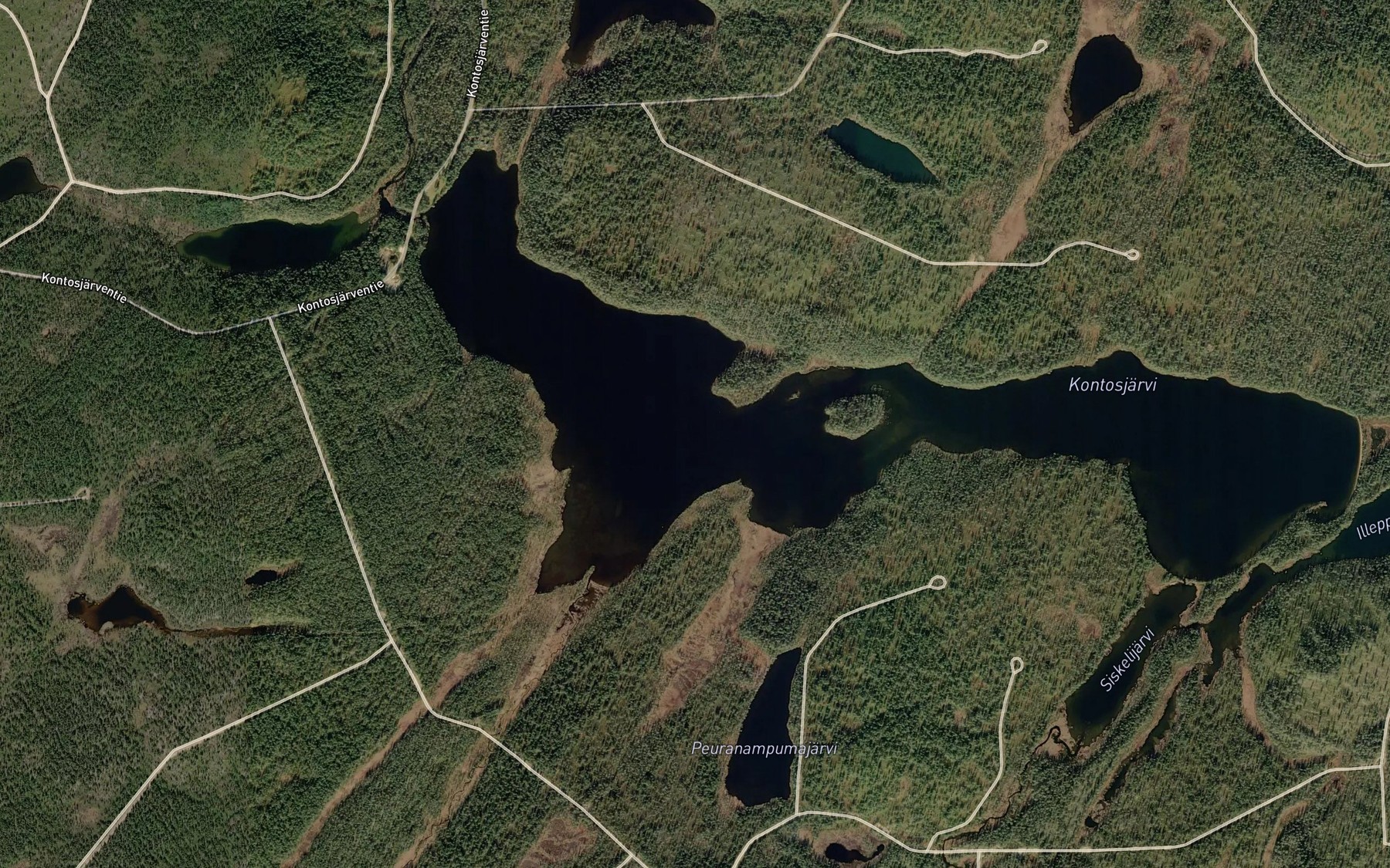Satellite map of the Kondosiijavri