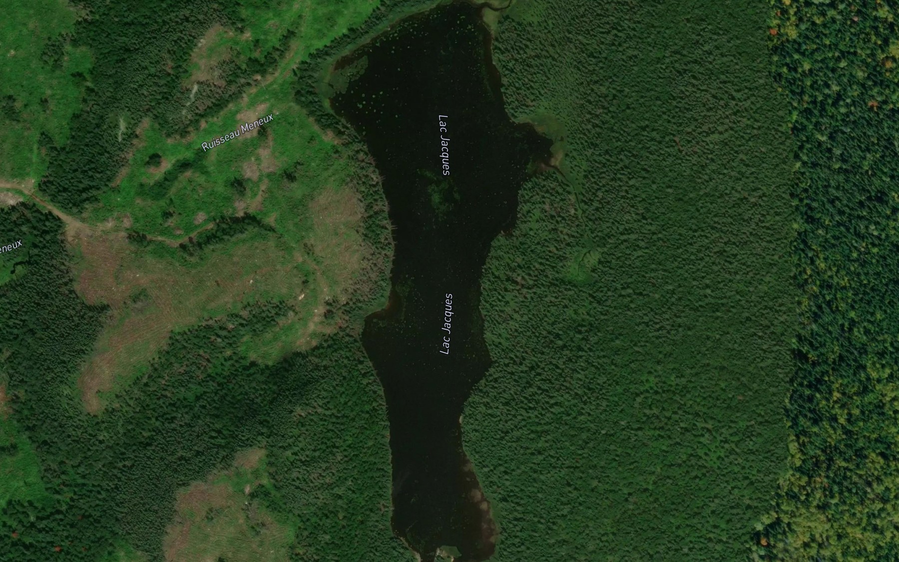 Satellite map of the Lac Jacques