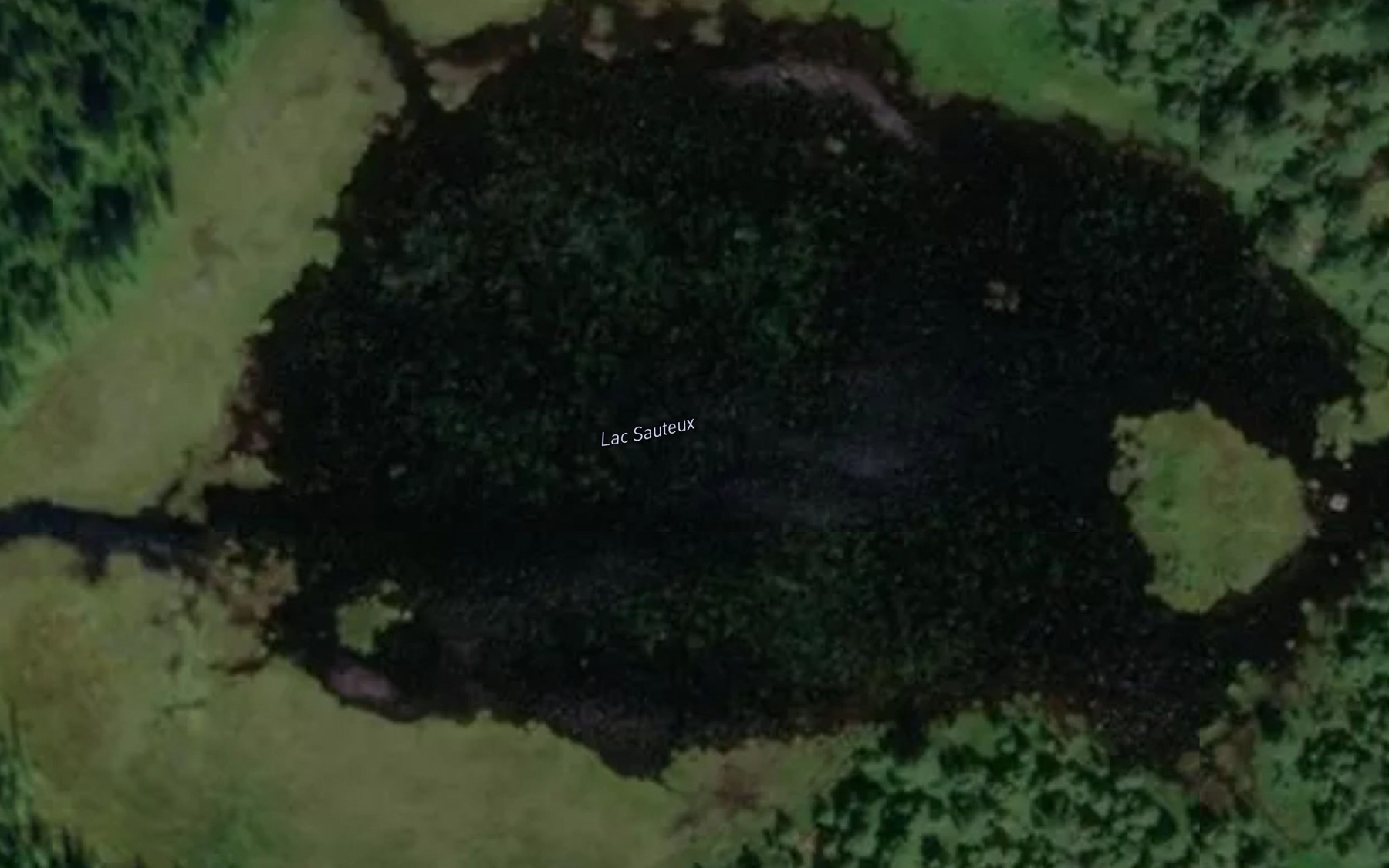 Satellite map of the Lac Sauteux
