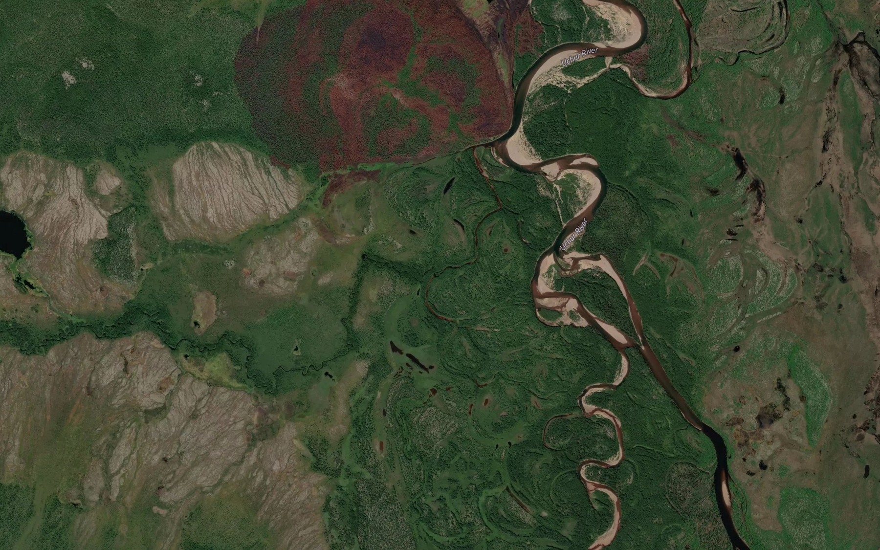 Satellite map of the Pravaya Garynda