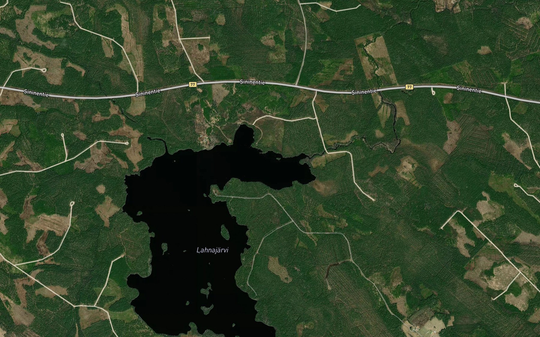 Satellite map of the Talvilahti
