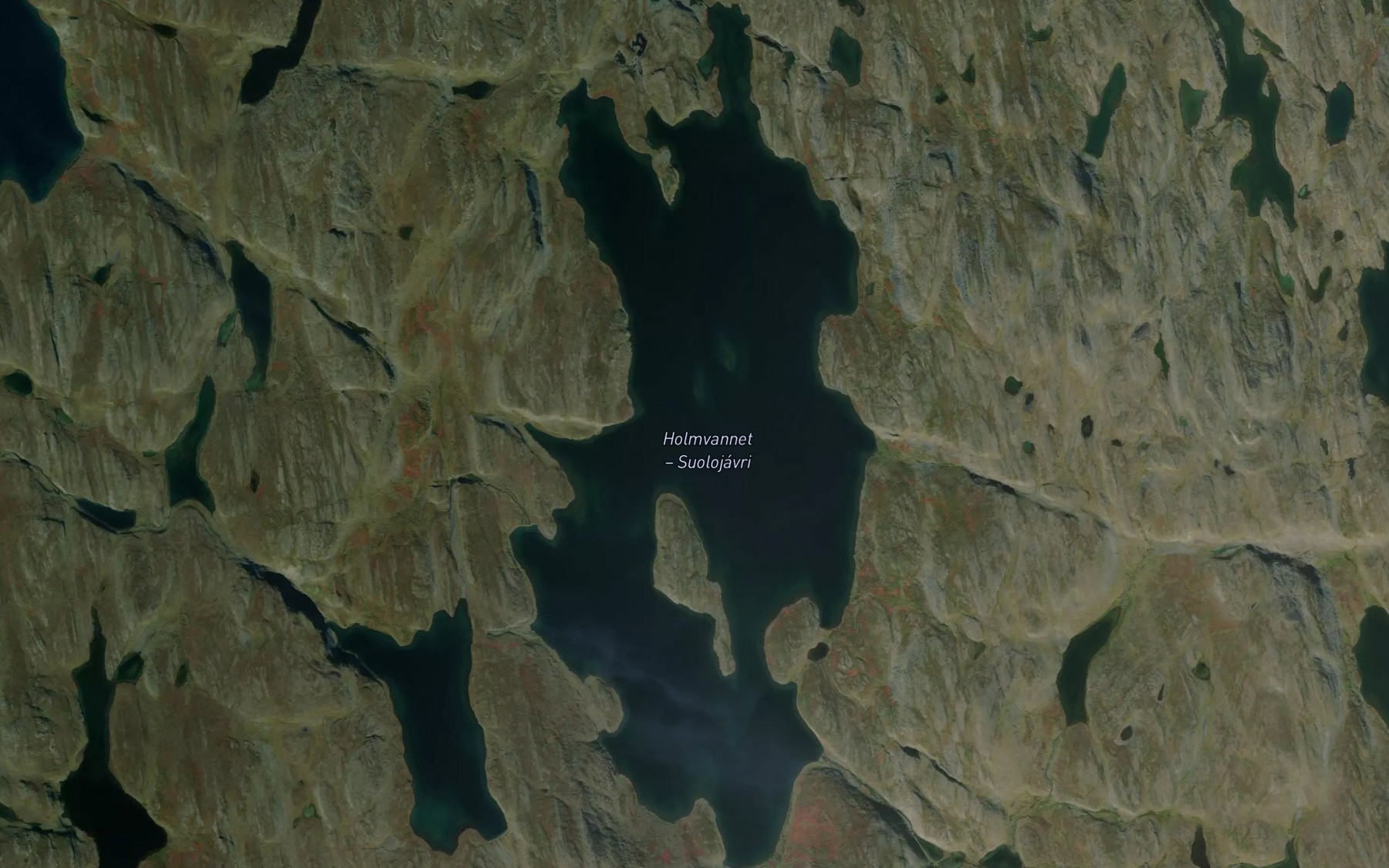 Satellite map of the Holmvannet
