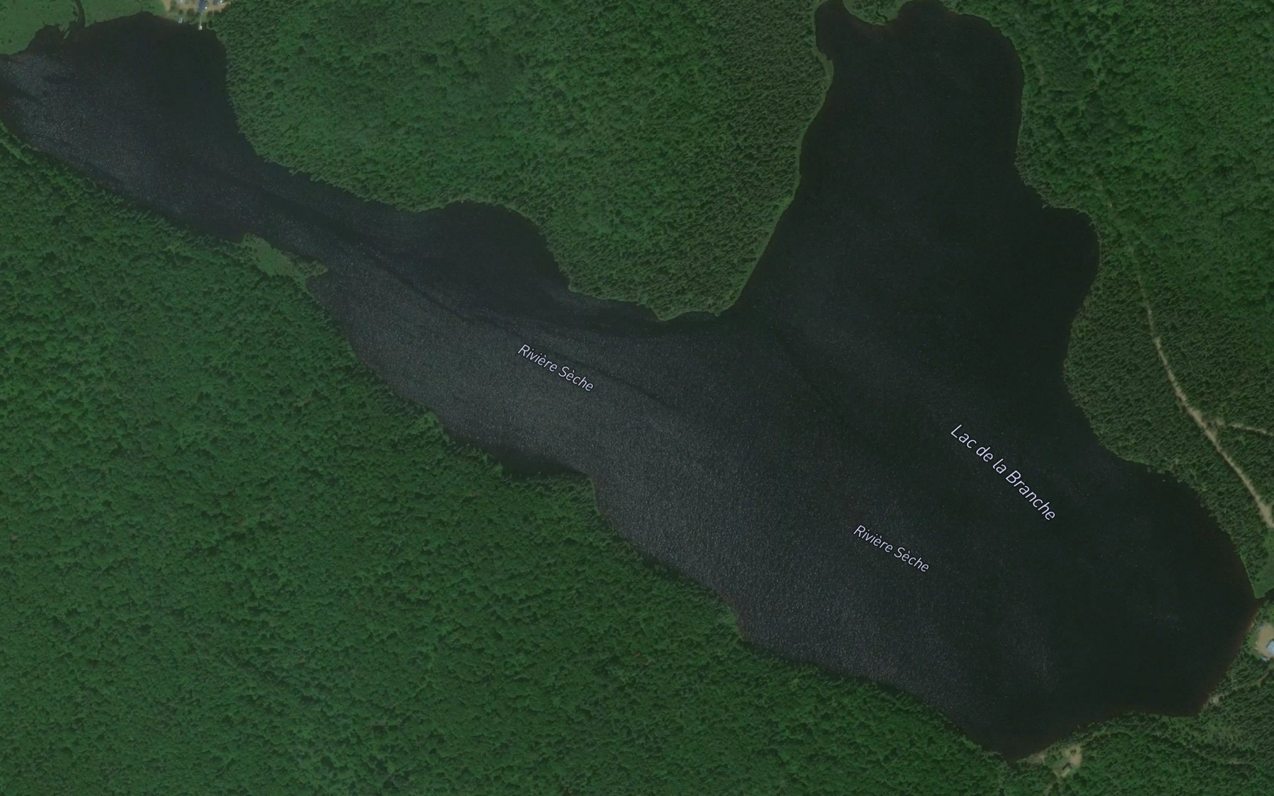 Satellite map of the Lac de la Branche