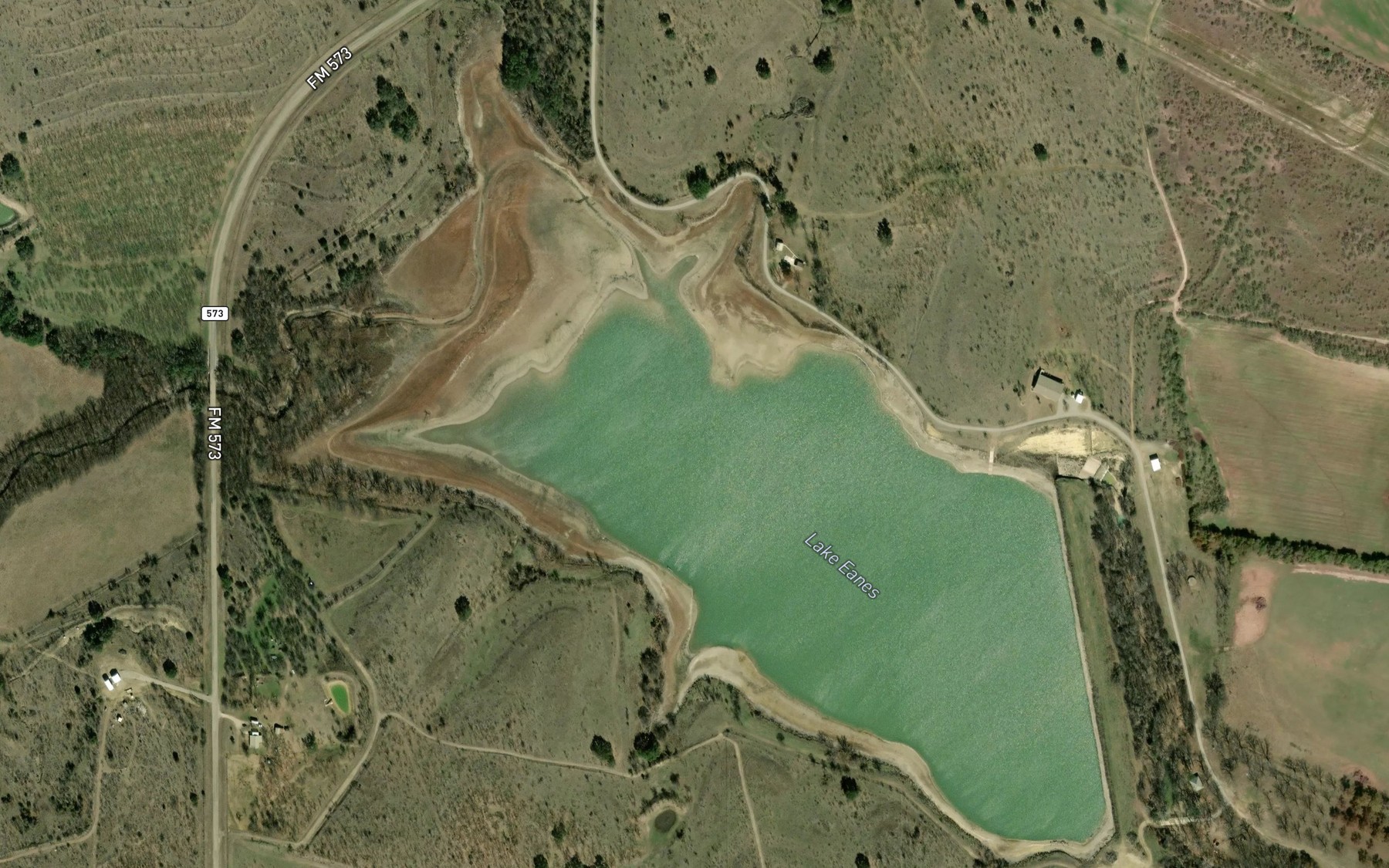 Satellite map of the Lake Eanes