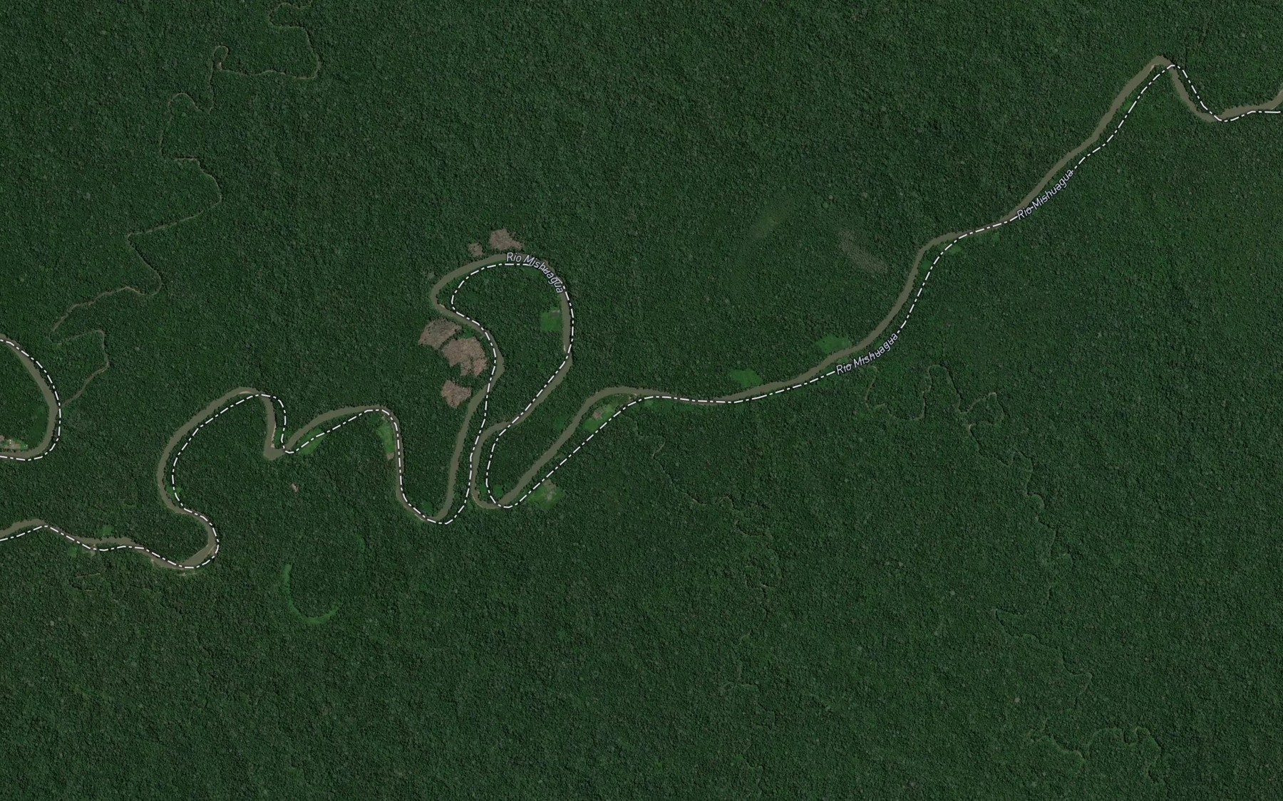 Satellite map of the Quebrada Lupuna