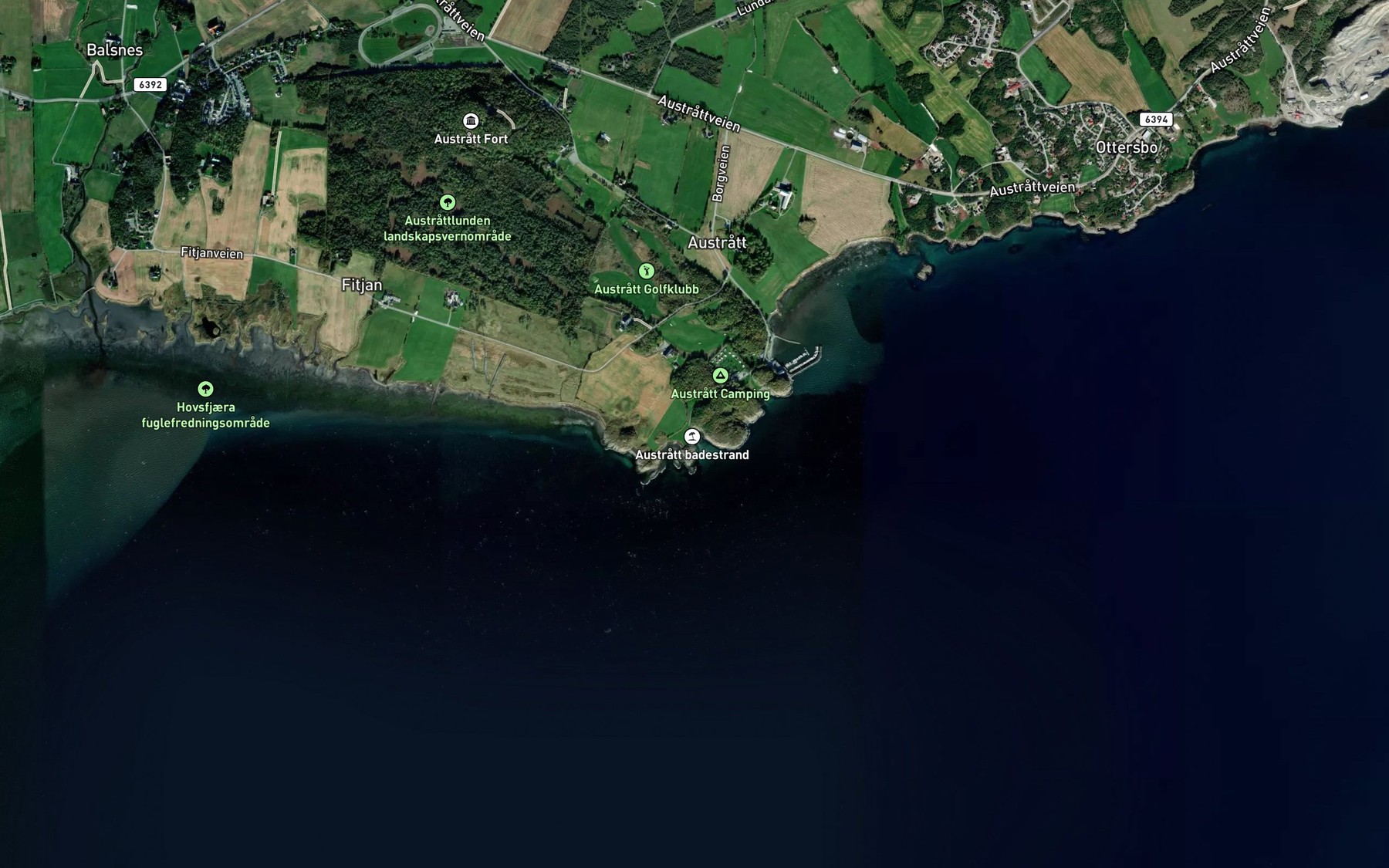 Satellite map of the Jektvika