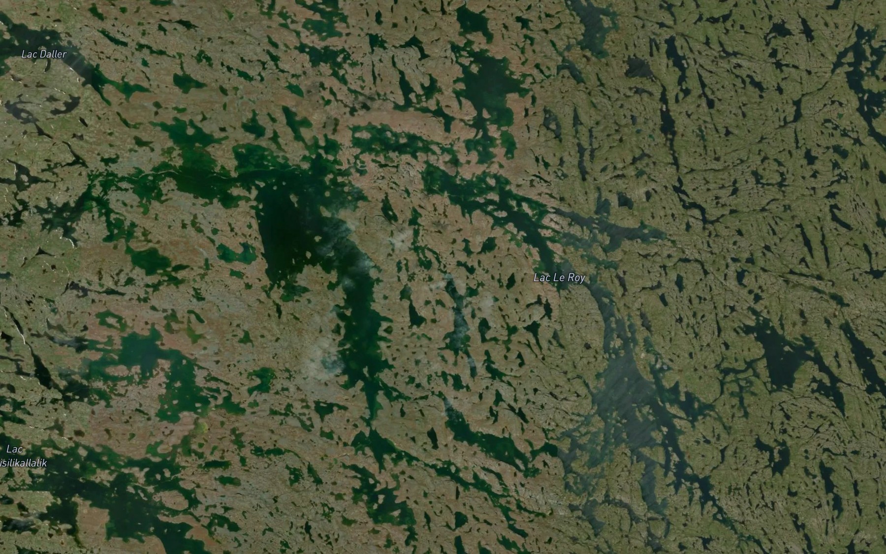 Satellite map of the Lac Le Roy
