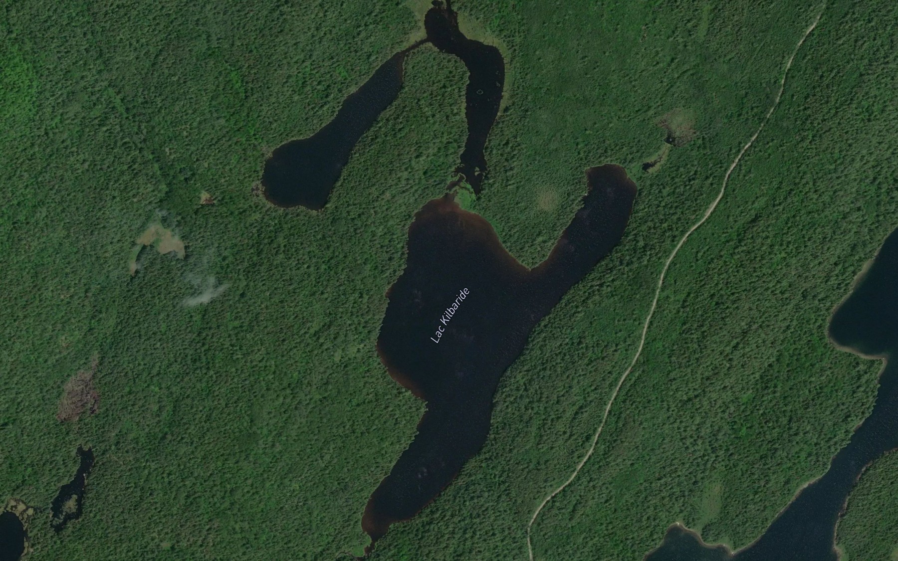 Satellite map of the Lac Kilbaride