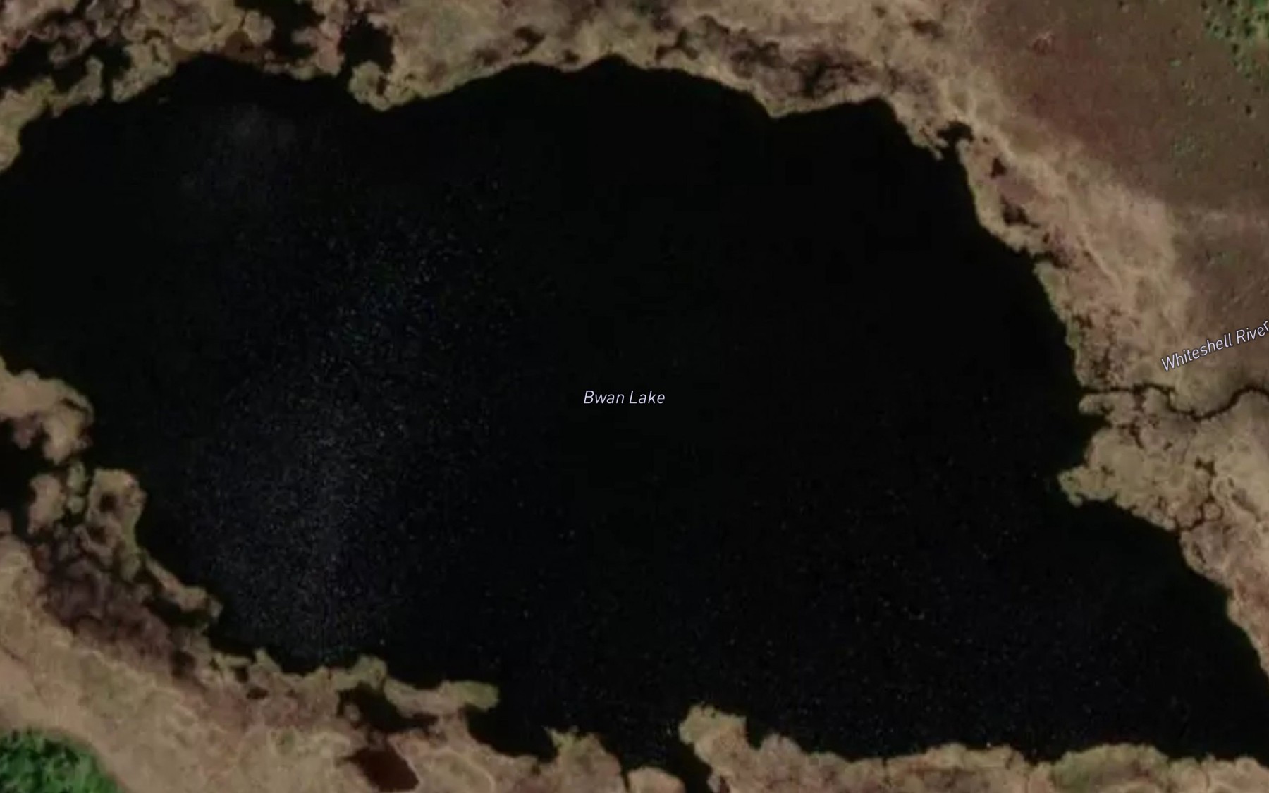 Satellite map of the Bwan Lake
