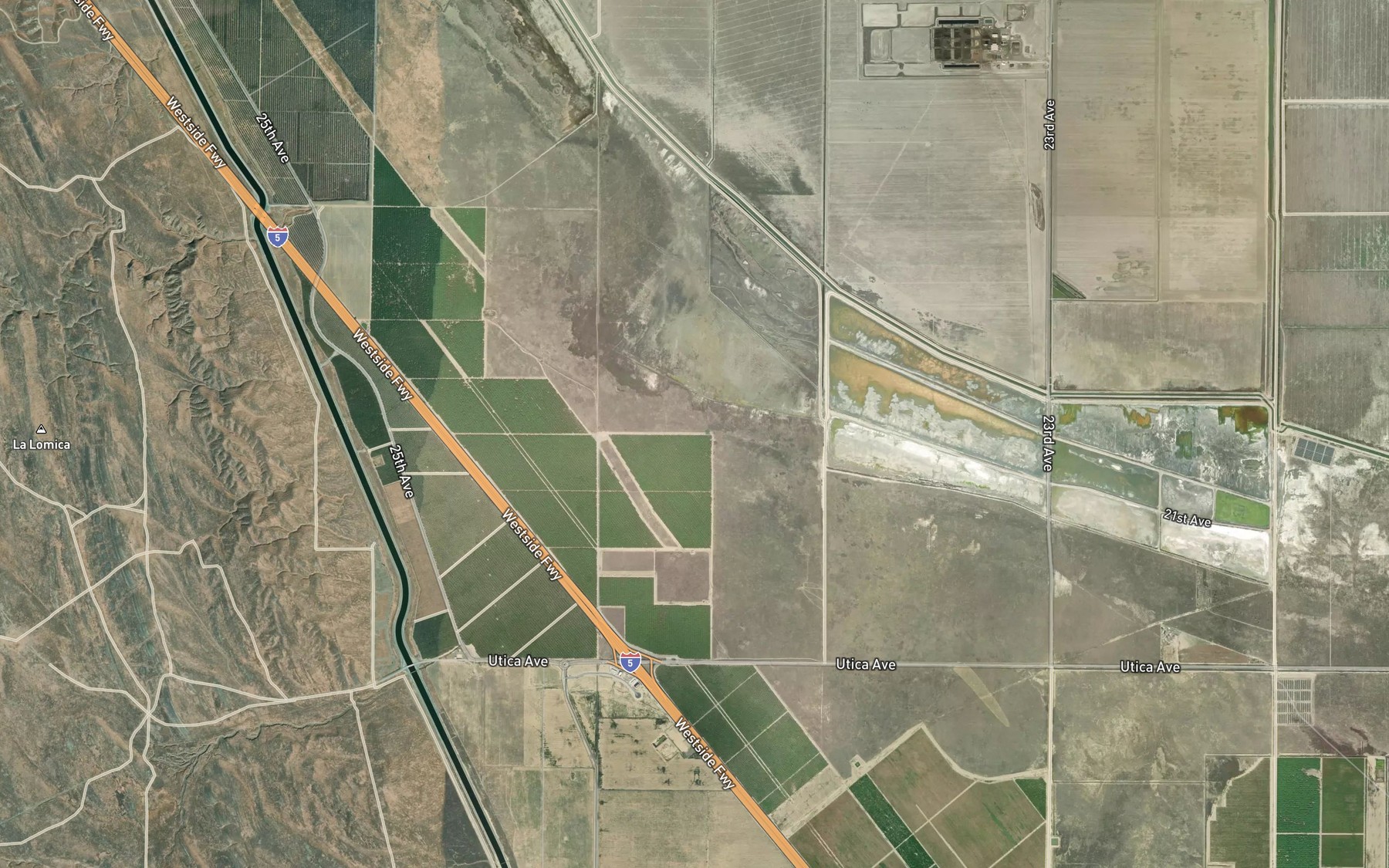 Satellite map of the Arroyo Culebrino
