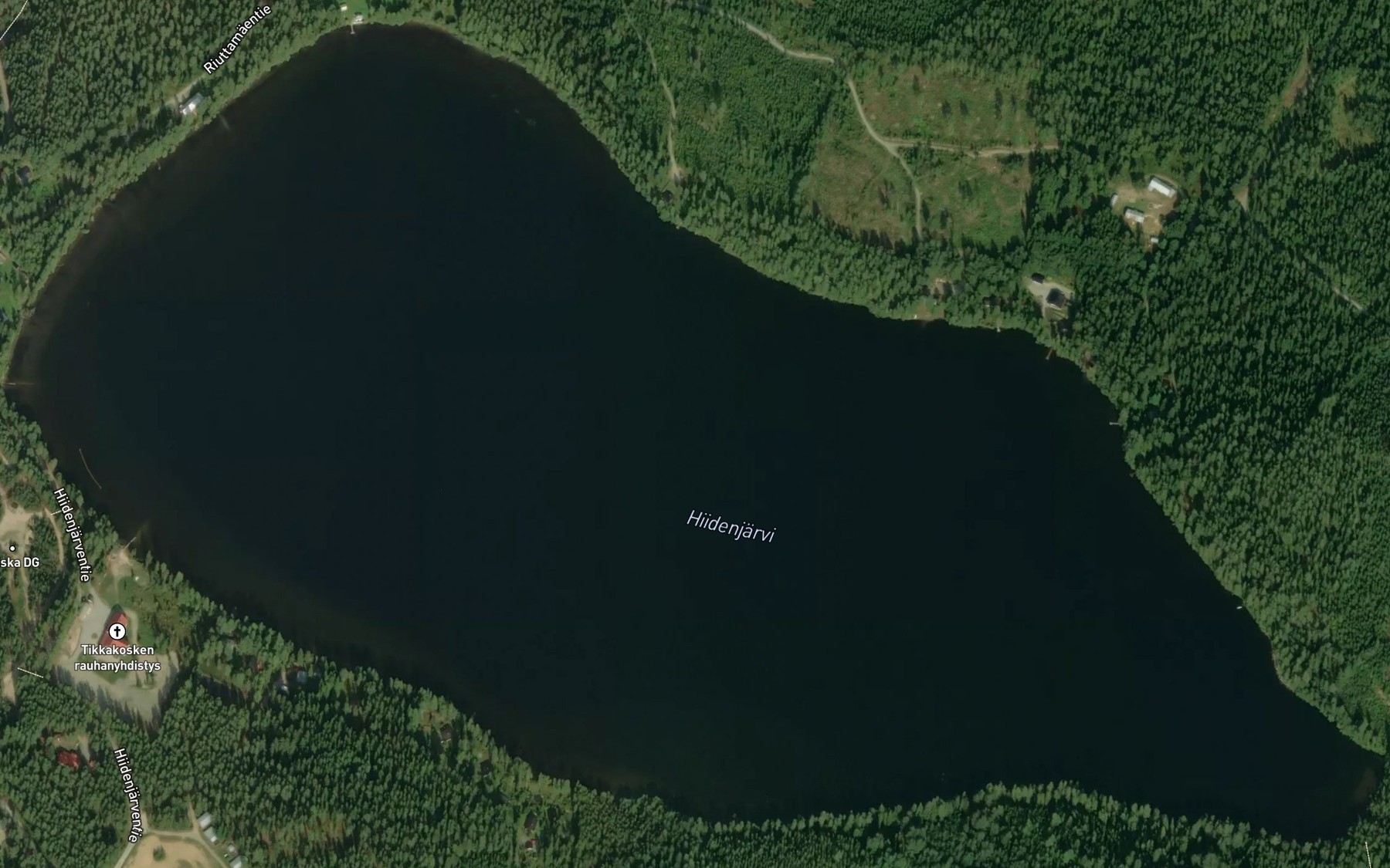 Satellite map of the Hiidenjarvi