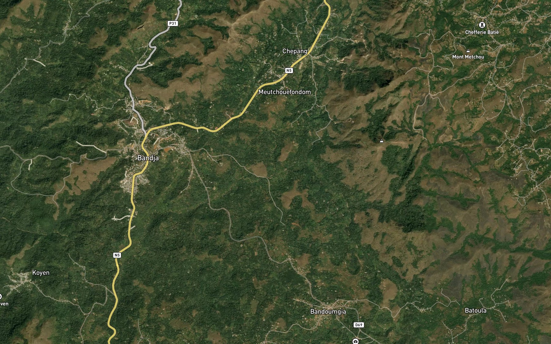 Satellite map of the Che Ngwen