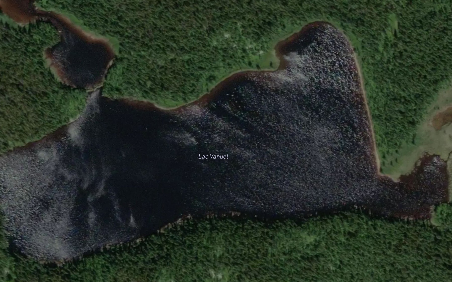 Satellite map of the Lac Vanuel