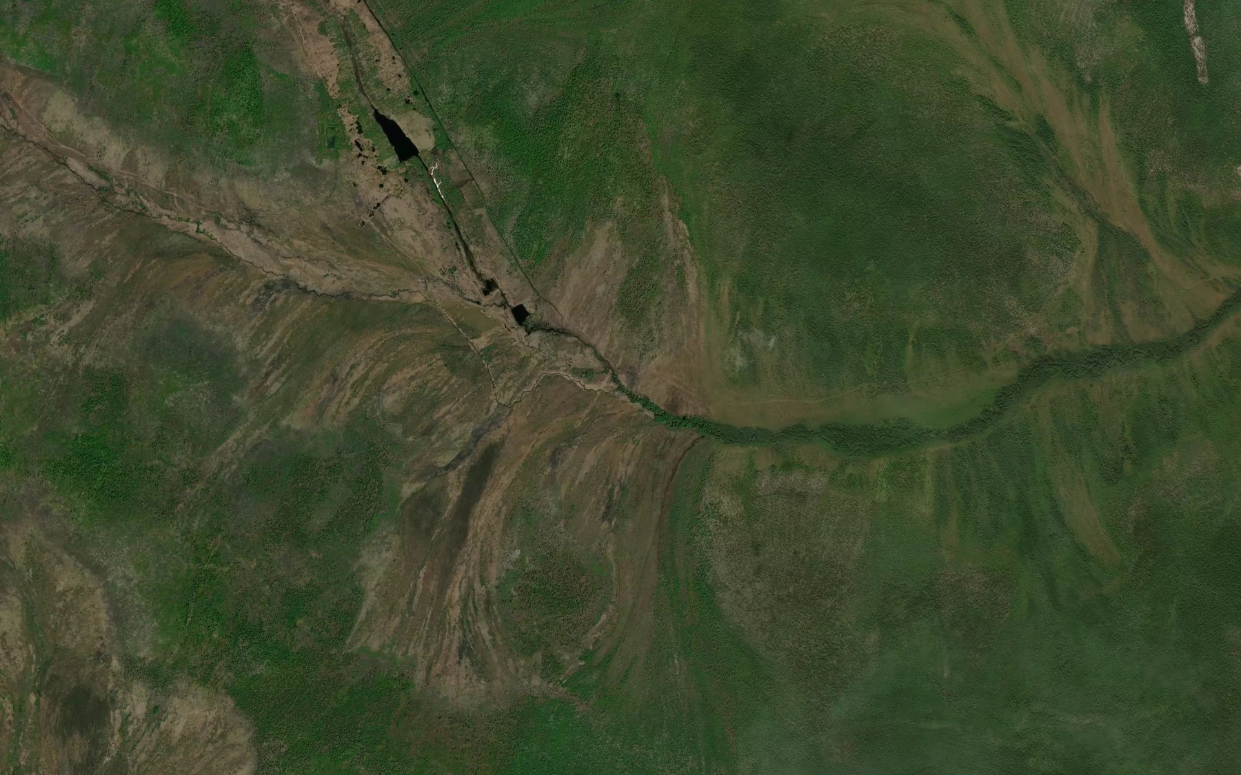Satellite map of the Galbar