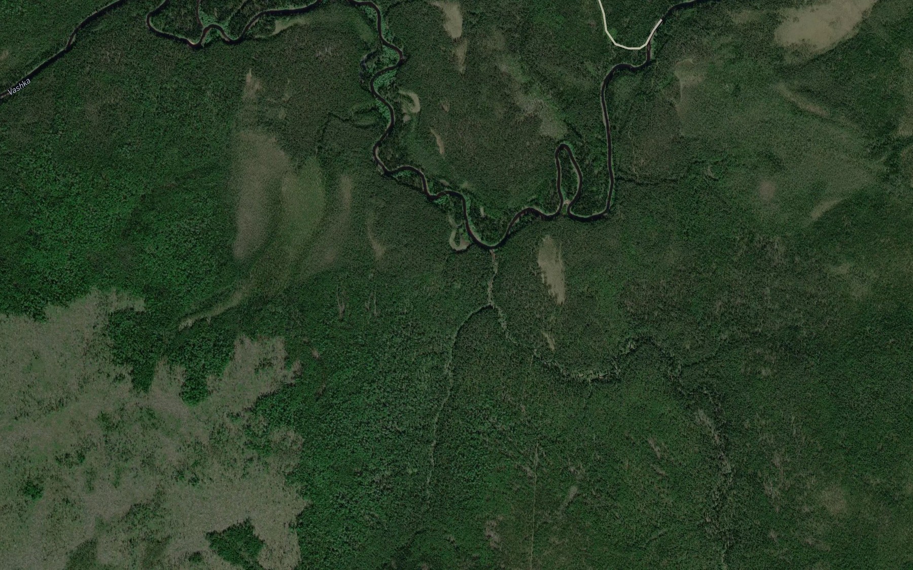 Satellite map of the Kodzhes'vozh
