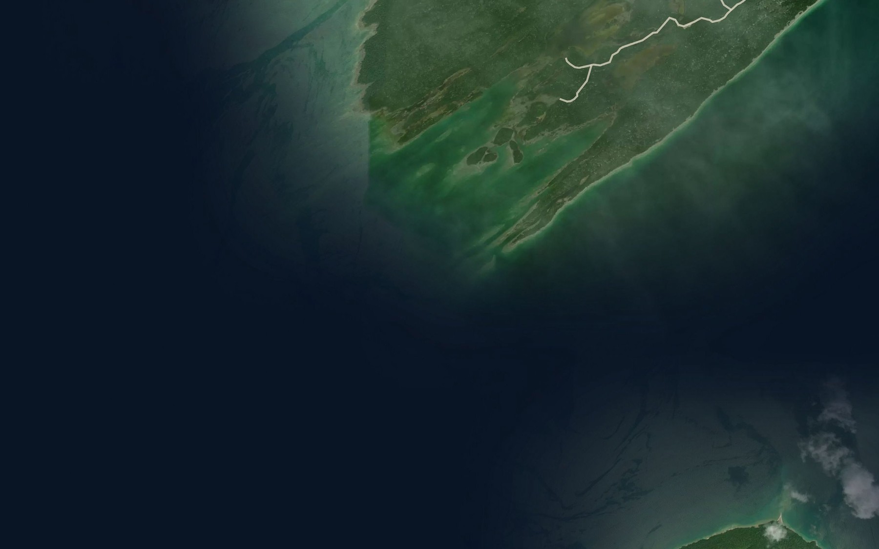 Satellite map of the Indian Harbour Reef