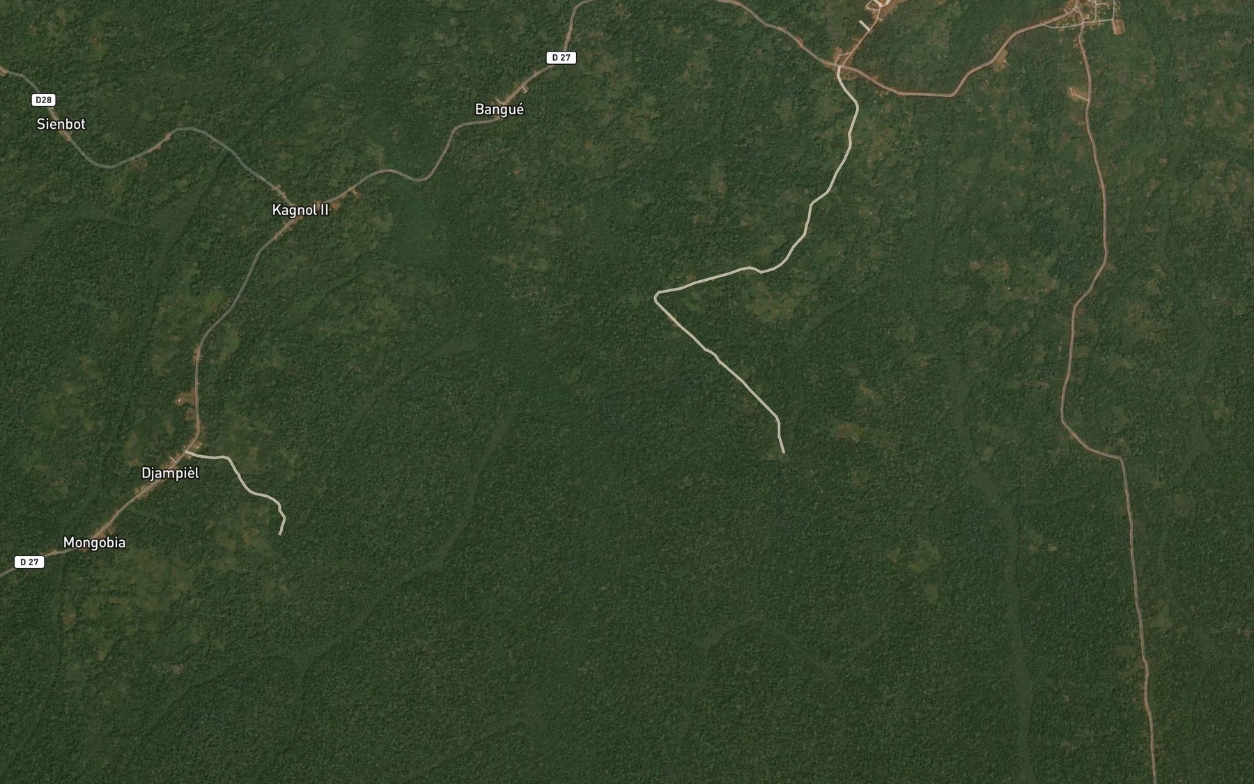 Satellite map of the Mekoundjia