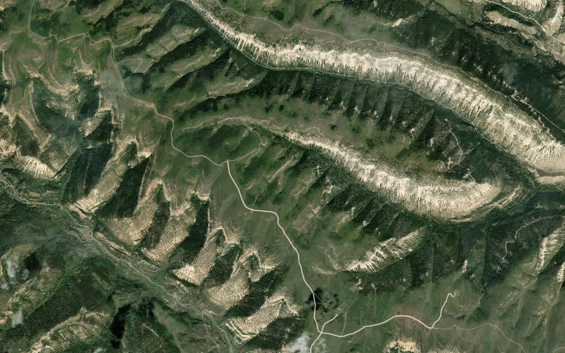 Satellite map of the Huntley Spring