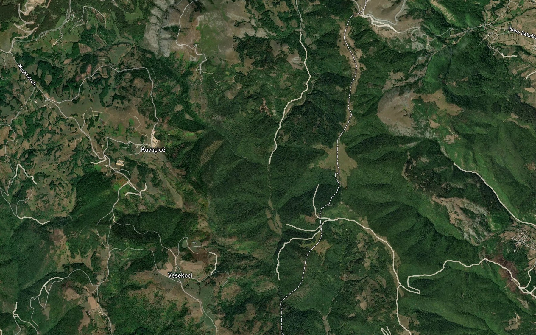 Satellite map of the Kovacica