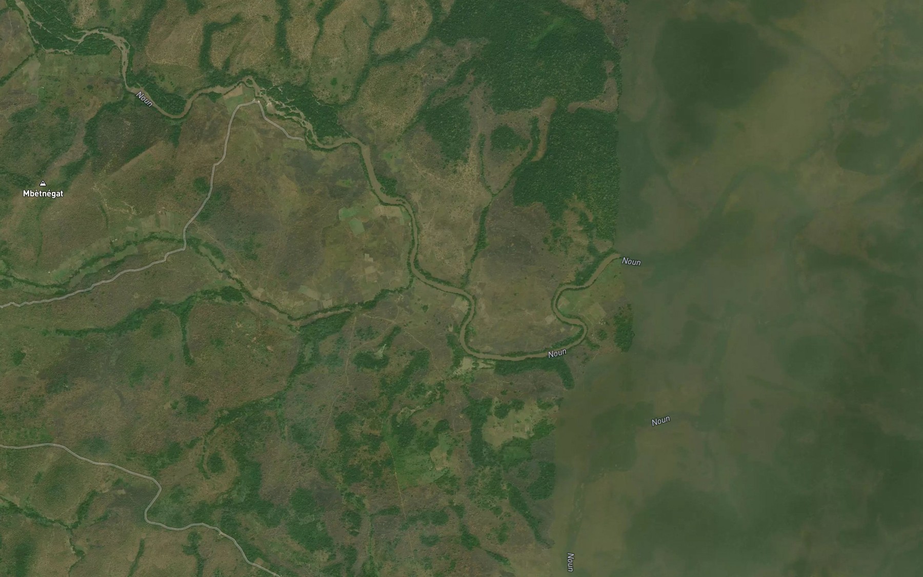 Satellite map of the Nkouchachimoun