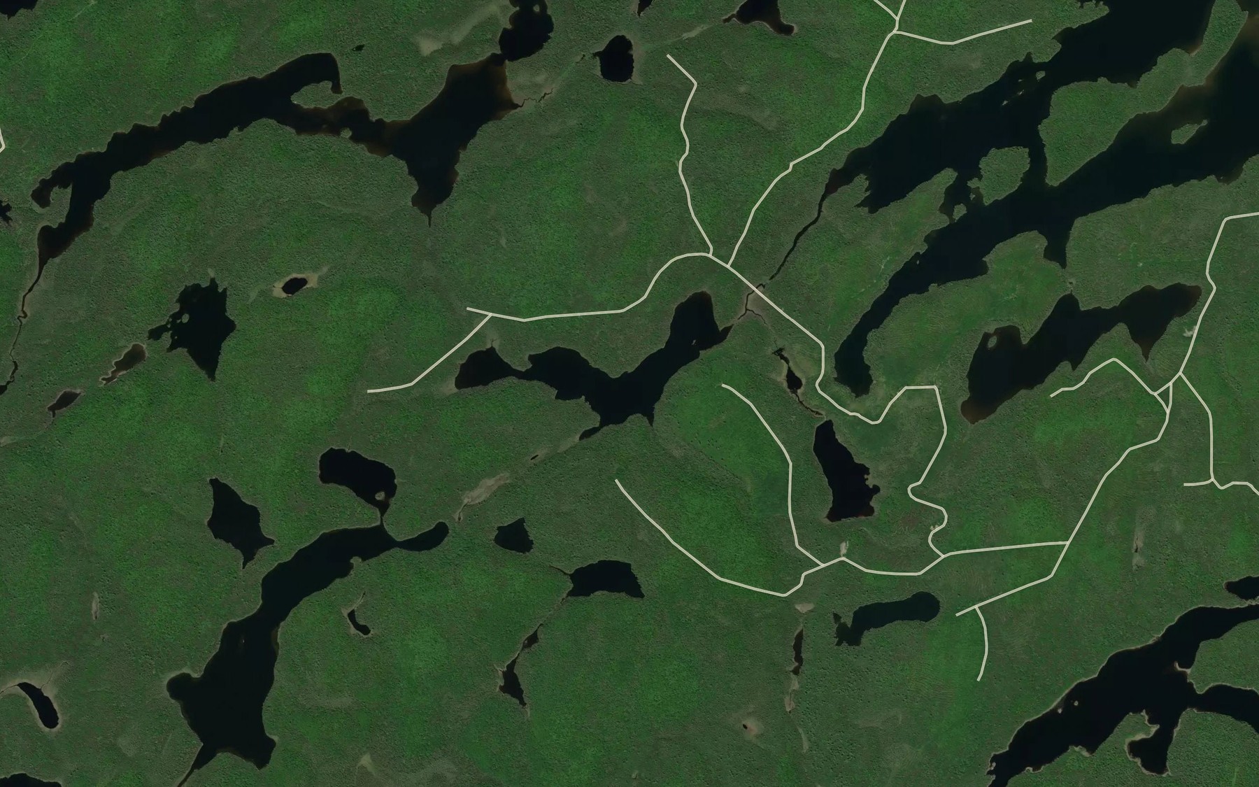 Satellite map of the Lac Kamakociwak