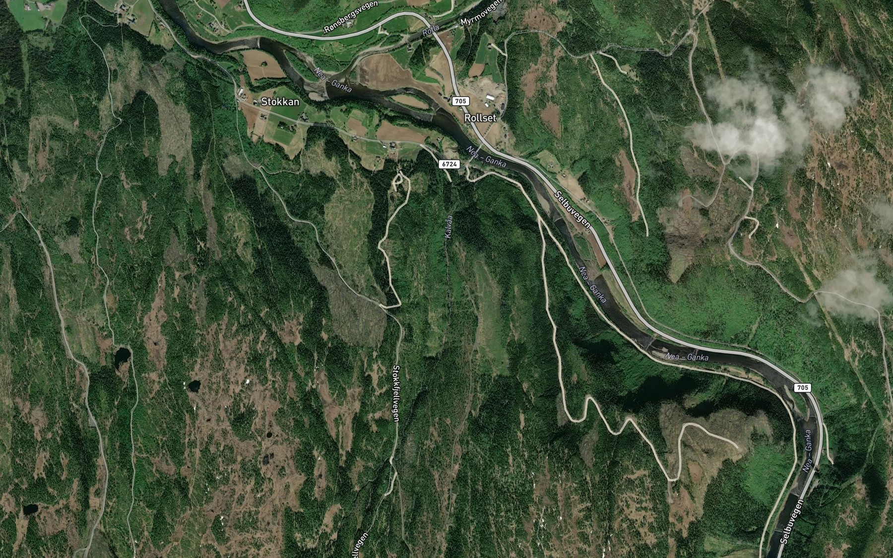 Satellite map of the Kalvaa
