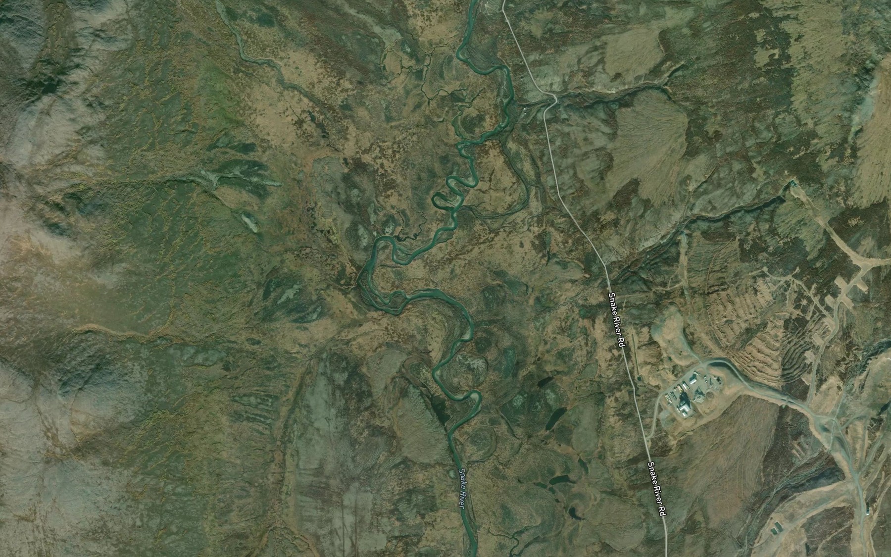 Satellite map of the Lindblom Creek
