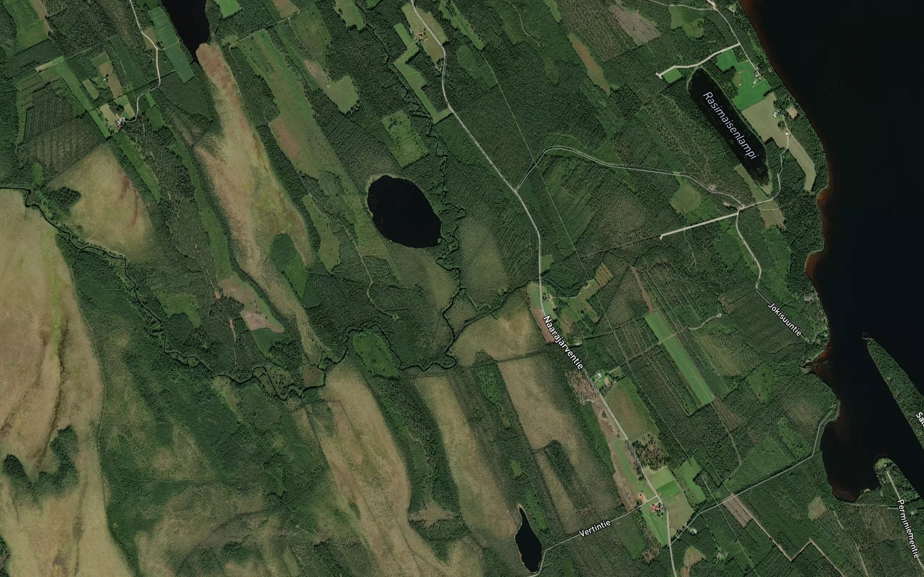 Satellite map of the Sahinjoki