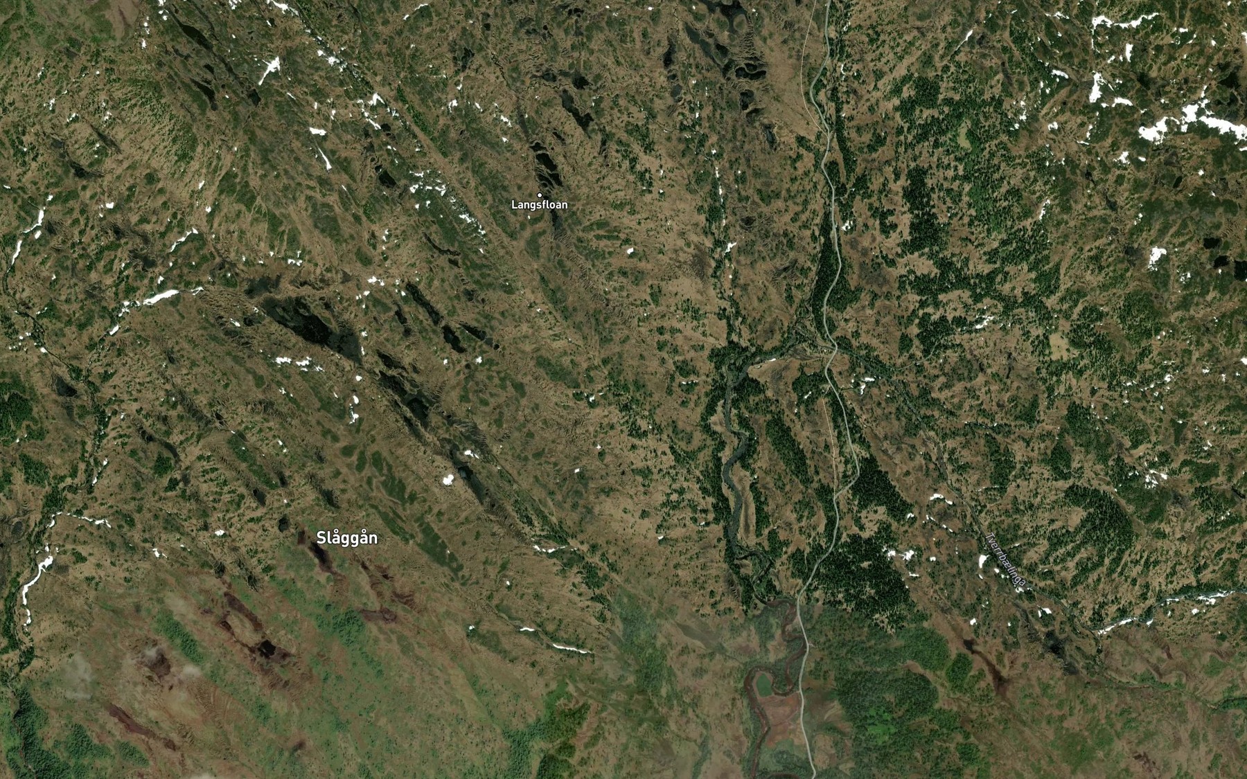 Satellite map of the Storslatlbekken