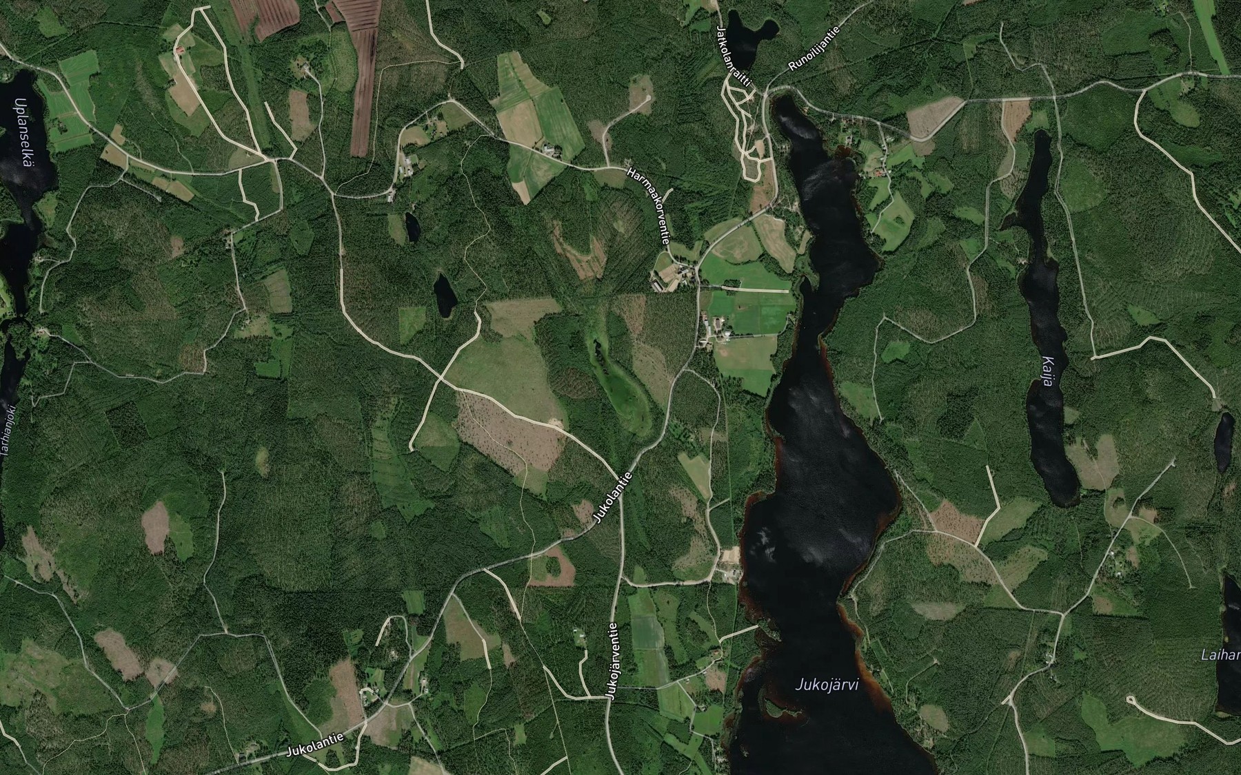 Satellite map of the Kyparalampi