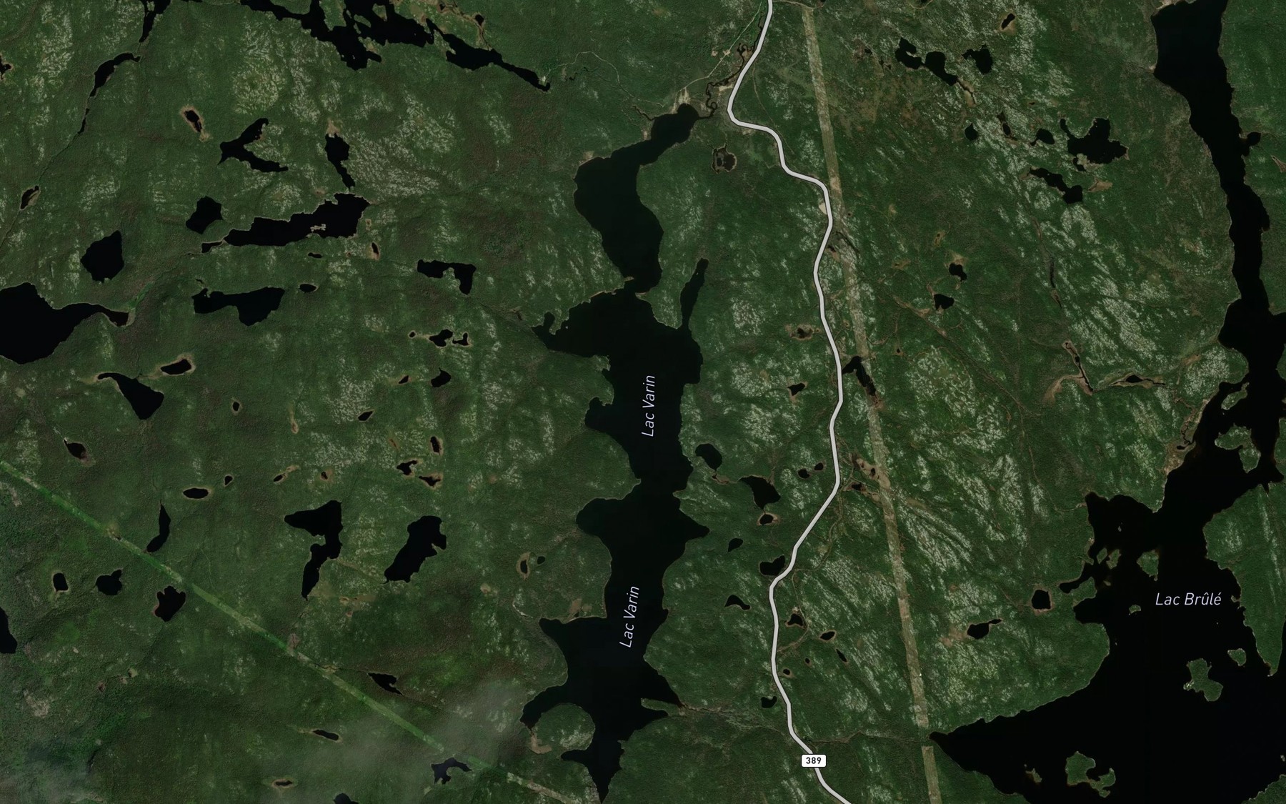 Satellite map of the Lac Varin