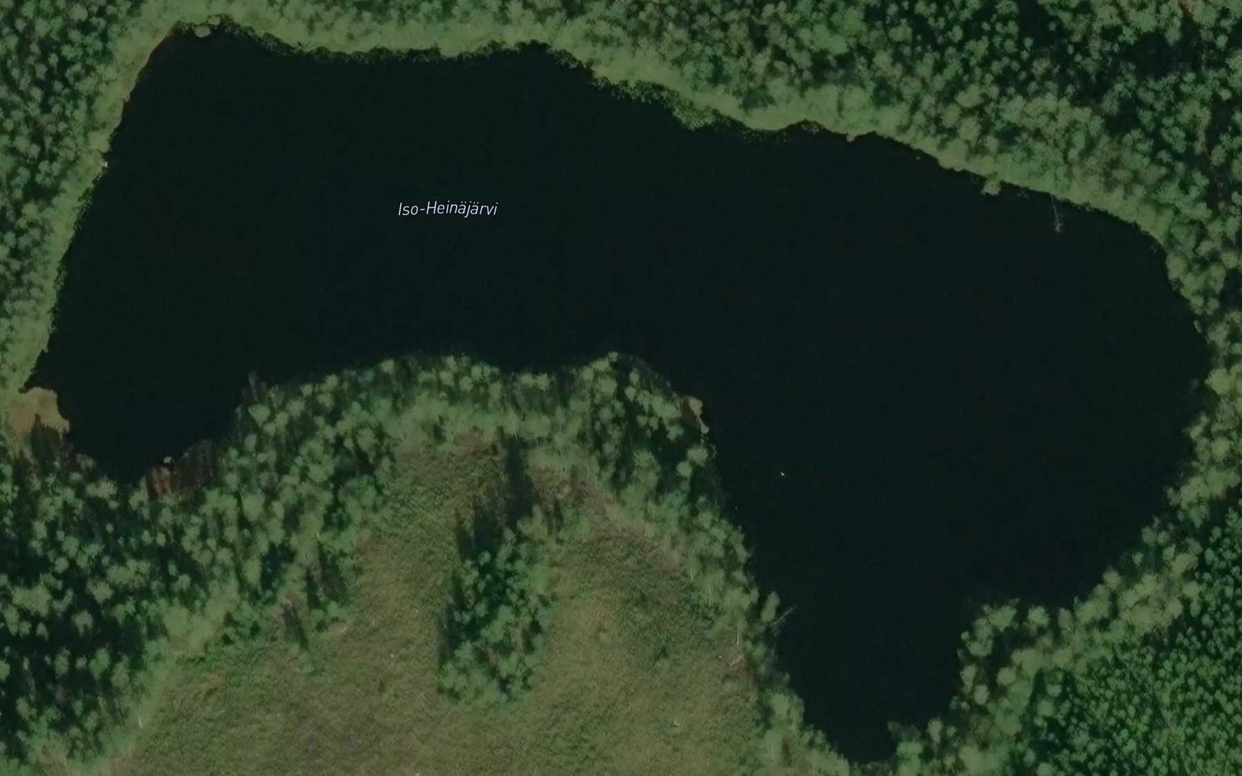 Satellite map of the Iso Heinajarvi