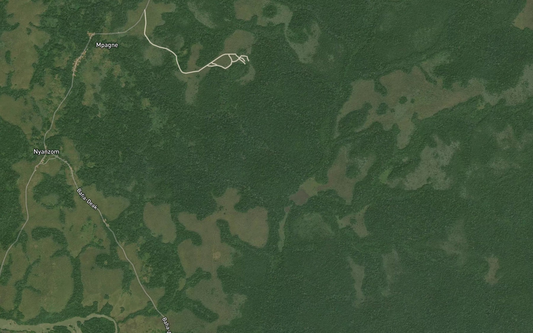 Satellite map of the Mbako