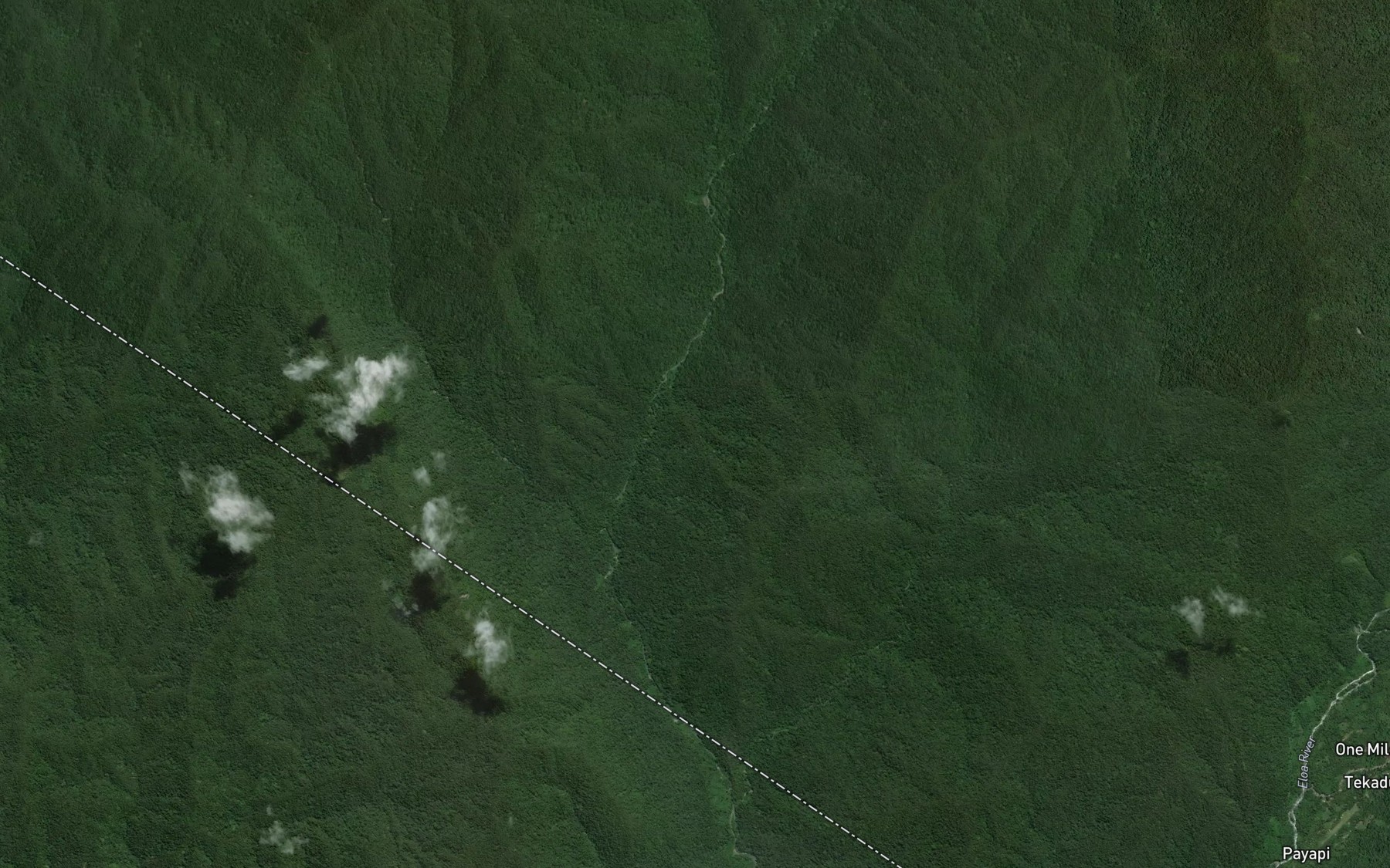Satellite map of the Yendagonga Creek