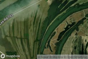Satellite map of the Little Twin Lake