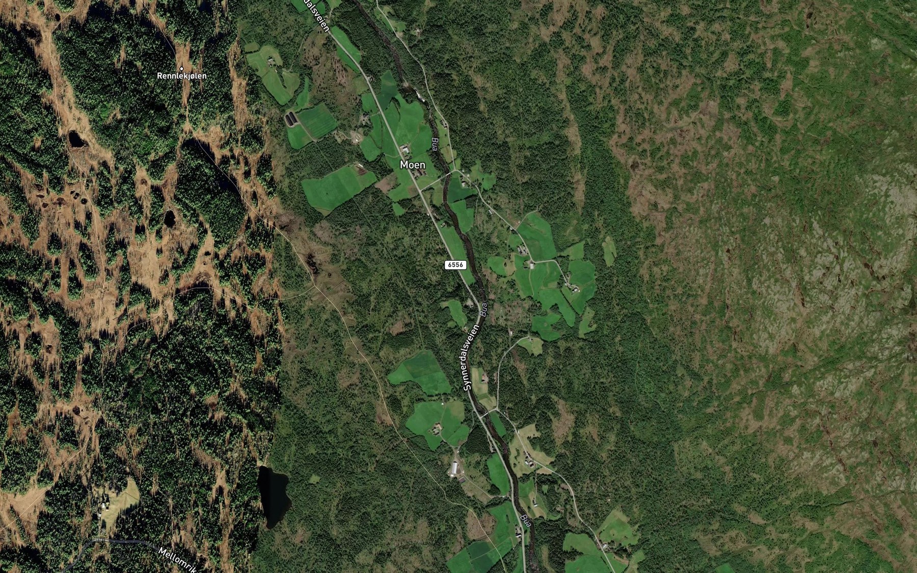 Satellite map of the Loken