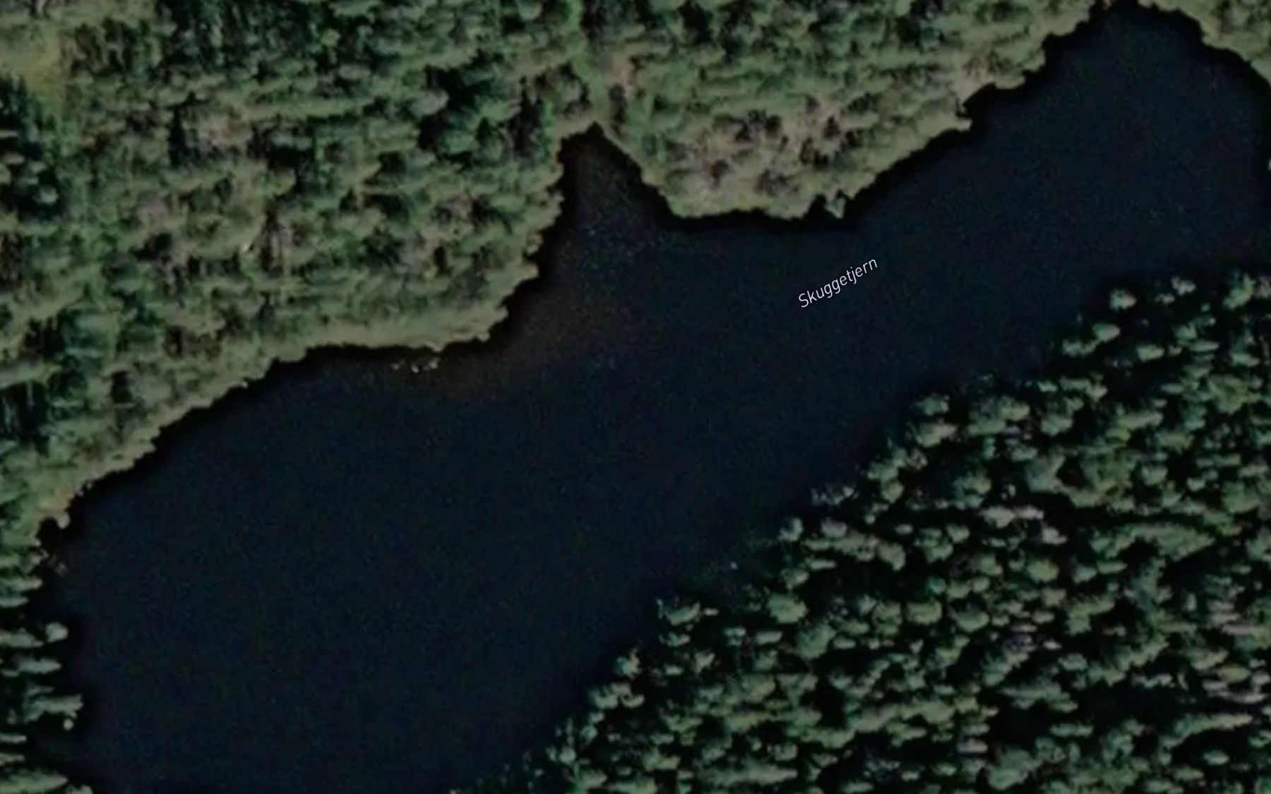 Satellite map of the Skuggetjern