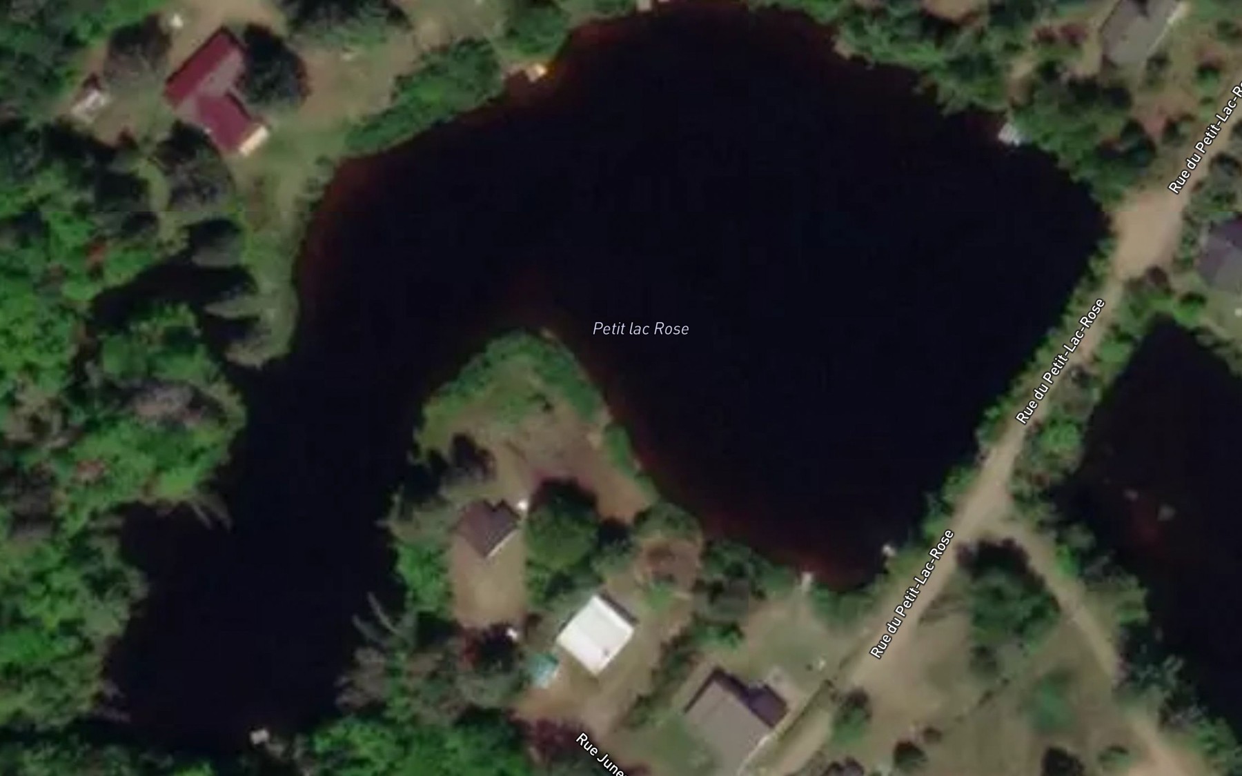 Satellite map of the Petit lac Rose