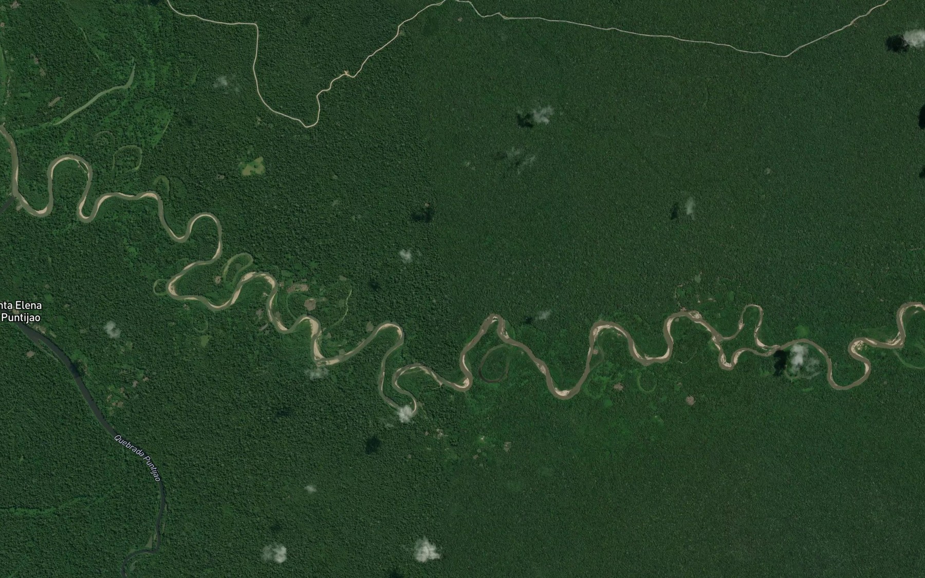 Satellite map of the Quebrada Mashansha